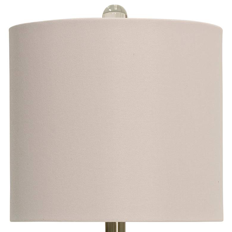 Image 3 Stylecraft 20" Coastal Blue Textured Glass Table Lamp more views