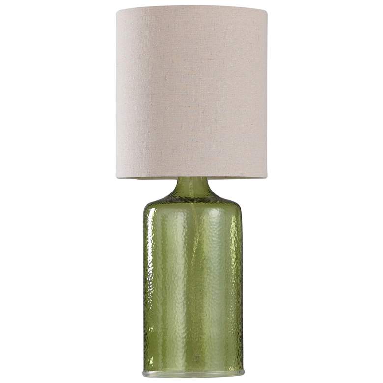 Image 1 StyleCraft 21.5"H Meadow Green Table Lamp w/ Taupe Shade