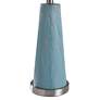 Stylecraft 24.5" High Coastal Blue Textured Ceramic Table Lamp
