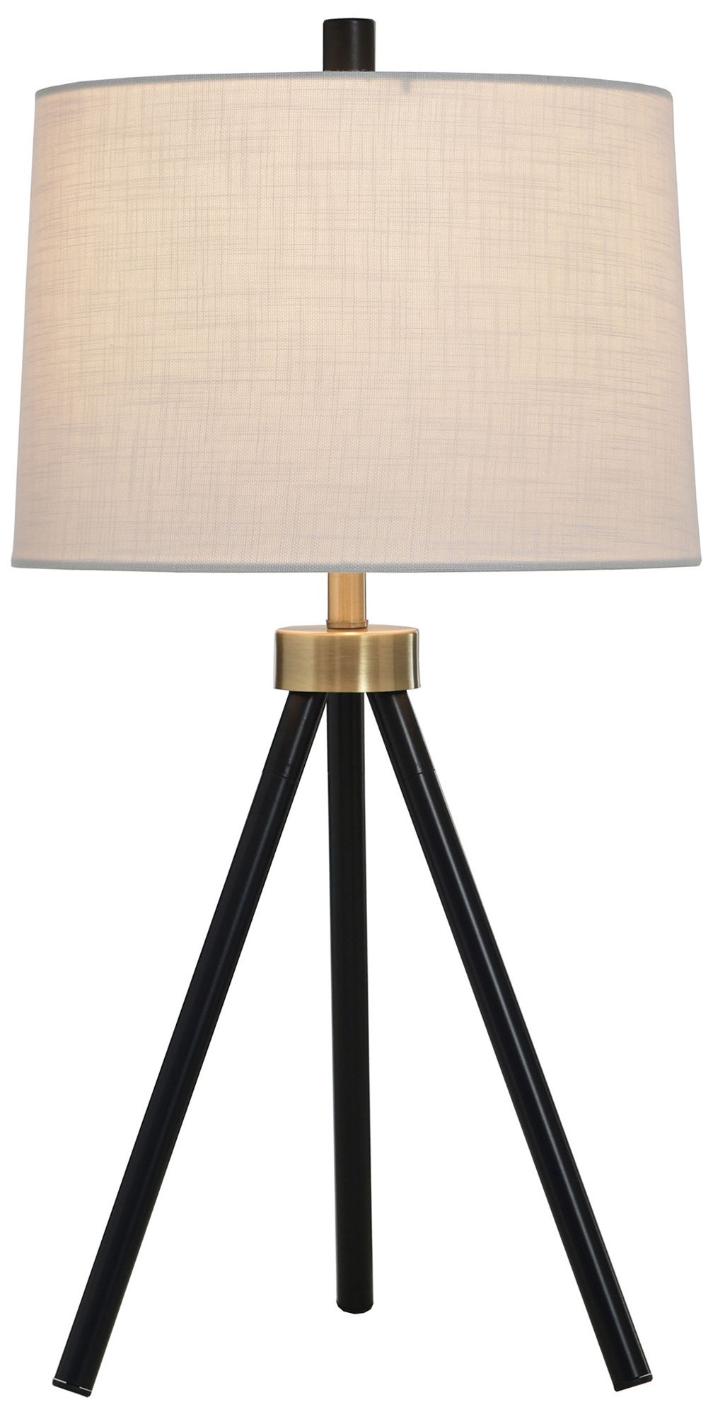 Image 3 StyleCraft 25.5" High Werth Gold & Black Table Lamp with White Shade more views