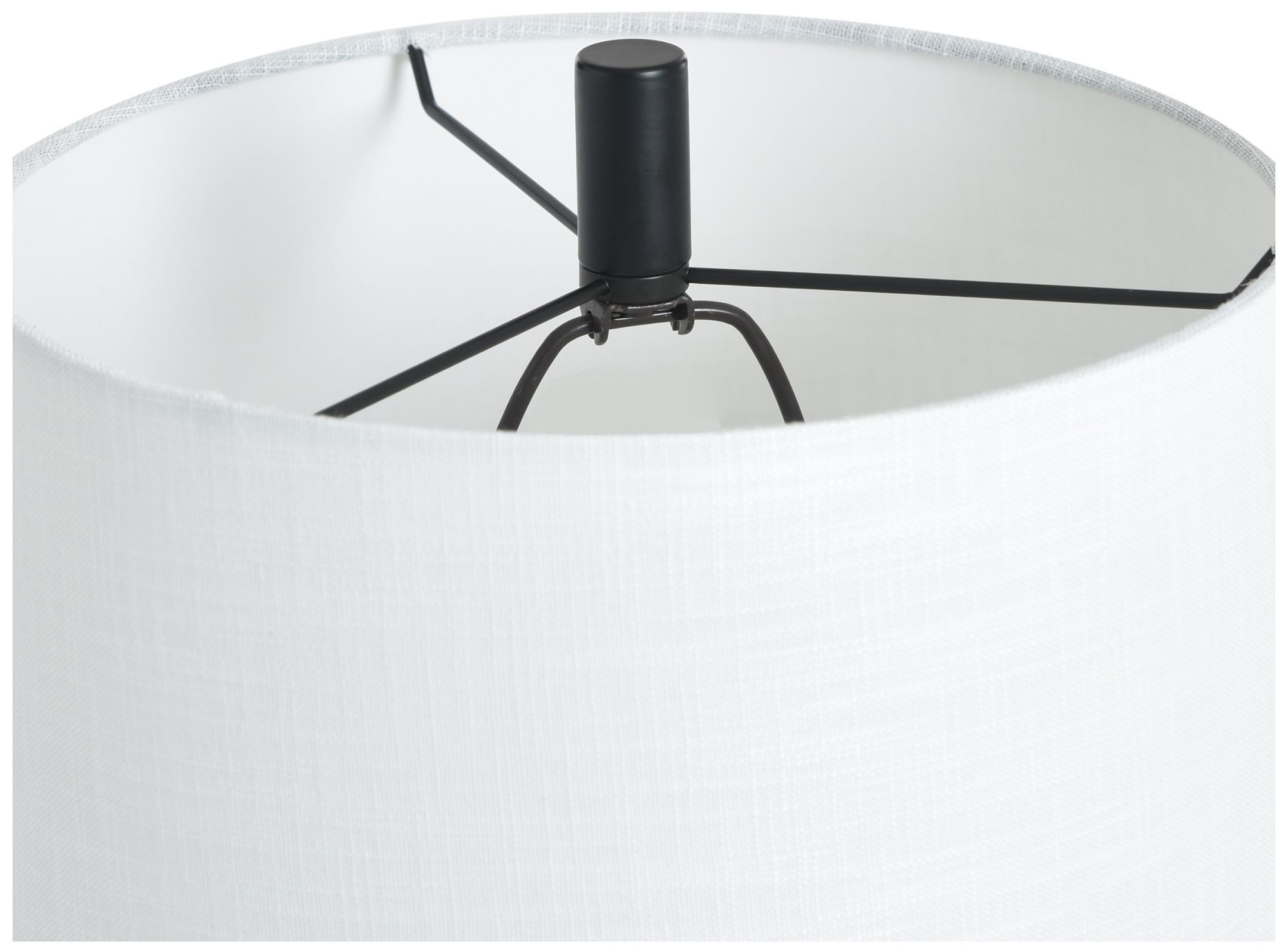 Image 6 StyleCraft 25.5" High Werth Gold & Black Table Lamp with White Shade more views