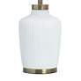 3_StyleCraft 27.75"H Satin Halifax White And Gold Table Lamp w/ White Sh more views