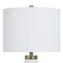 4_StyleCraft 27.75"H Satin Halifax White And Gold Table Lamp w/ White Sh more views