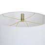 5_StyleCraft 27.75"H Satin Halifax White And Gold Table Lamp w/ White Sh more views
