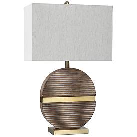 Image1 of StyleCraft 28.75"H Tinker Gold Transitional Table Lamp w/ Beige Shade