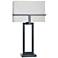 StyleCraft 29.5"H Tabby Black Contemporary Table Lamp w/ Beige Shade