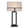 2_StyleCraft 29.5"H Tabby Black Contemporary Table Lamp w/ Beige Shade more views