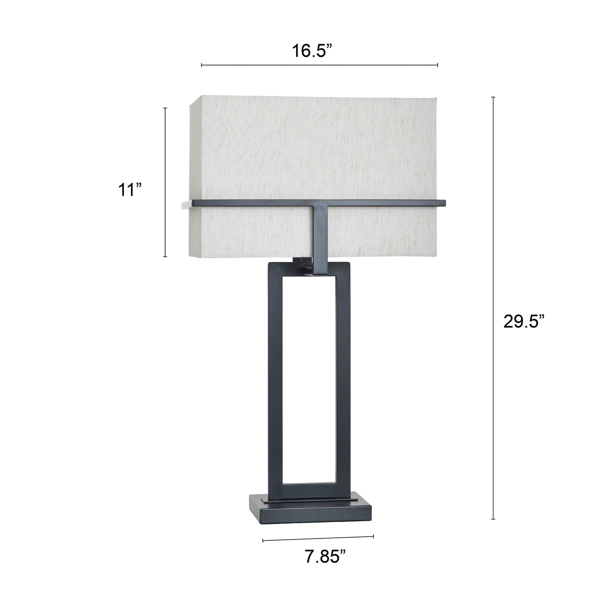 Image 7 StyleCraft 29.5"H Tabby Black Contemporary Table Lamp w/ Beige Shade more views