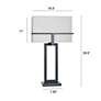 7_StyleCraft 29.5"H Tabby Black Contemporary Table Lamp w/ Beige Shade more views