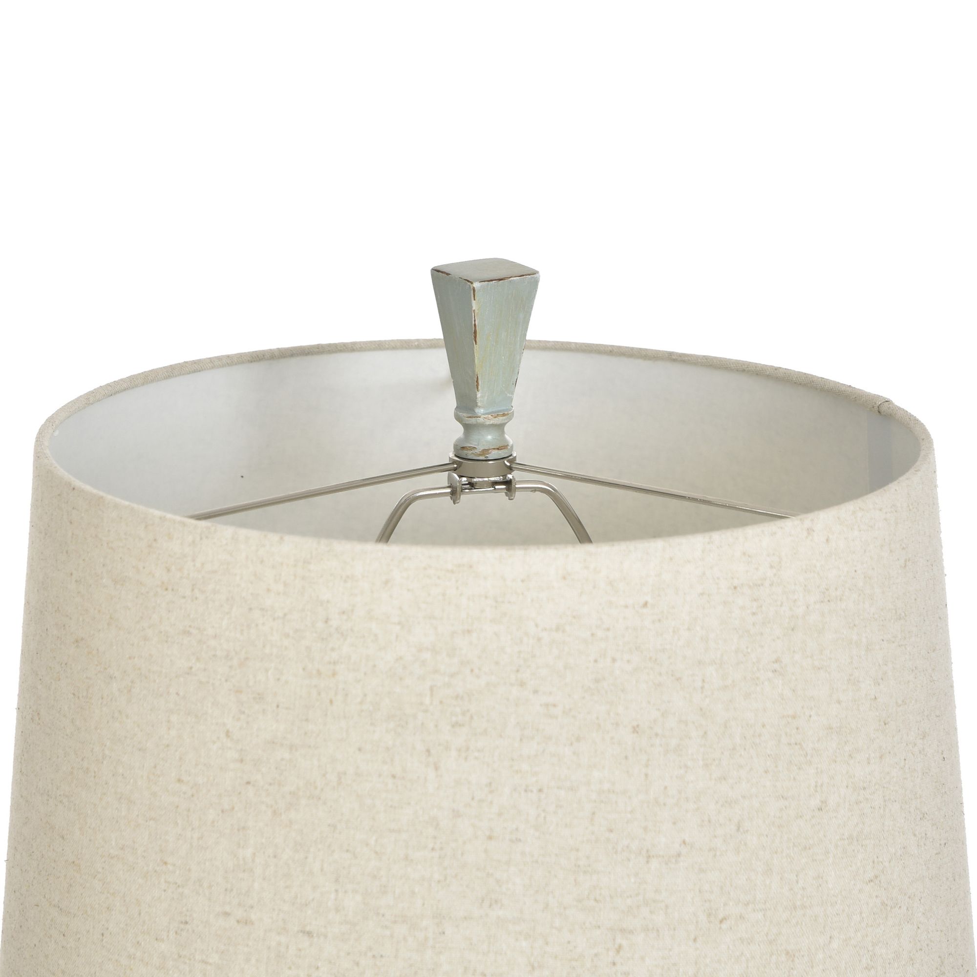 Image 6 Stylecraft 30 1/2" Antique Weathered Blue-Gray Traditional Table Lamp more views