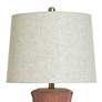 5_StyleCraft 30"H Terracotta Brushed Brass Table Lamp w/ Oatmeal Shade more views