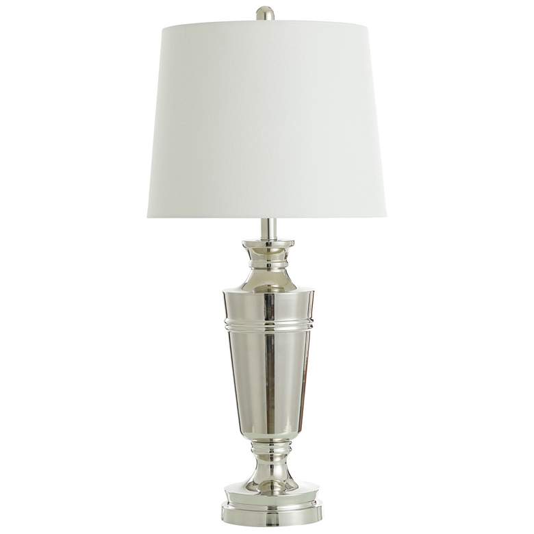 Image 2 Stylecraft 30" High Polished Nickel Steel Urn Table Lamp
