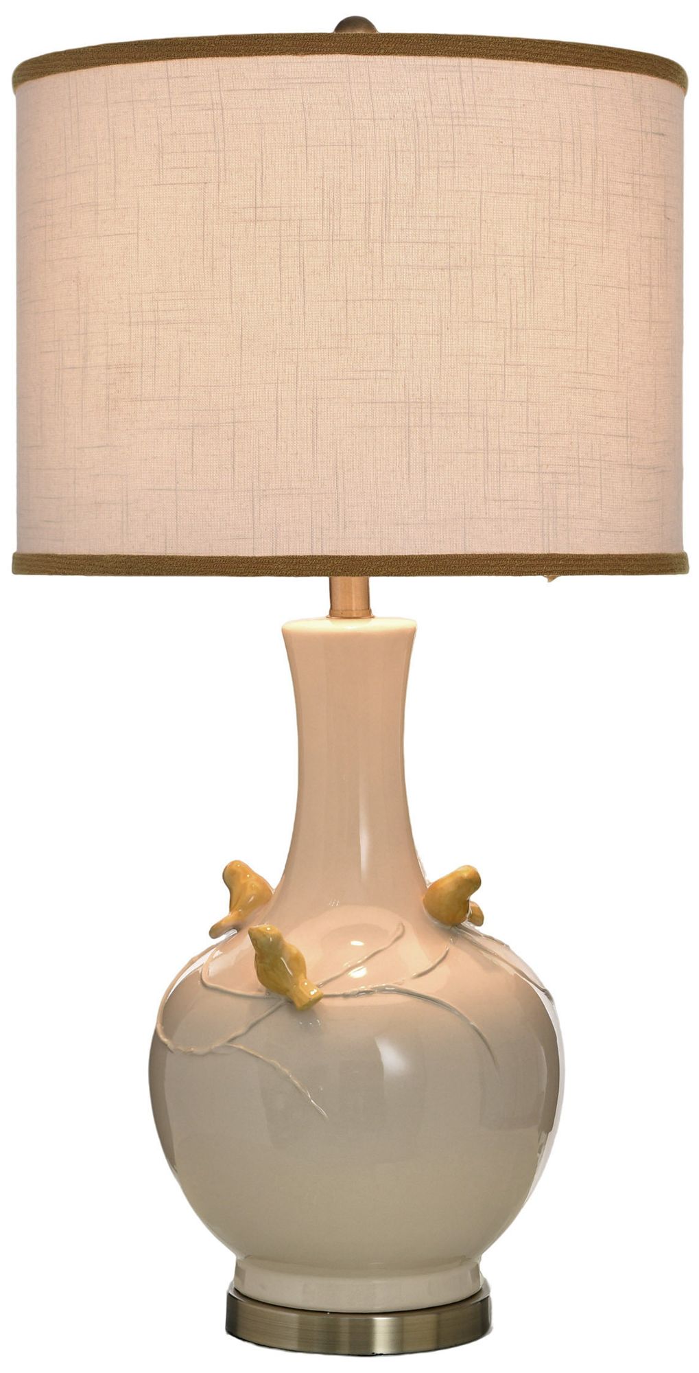 Image 2 StyleCraft 31.5" High Solin Cream & Yellow Table Lamp with White Shade more views