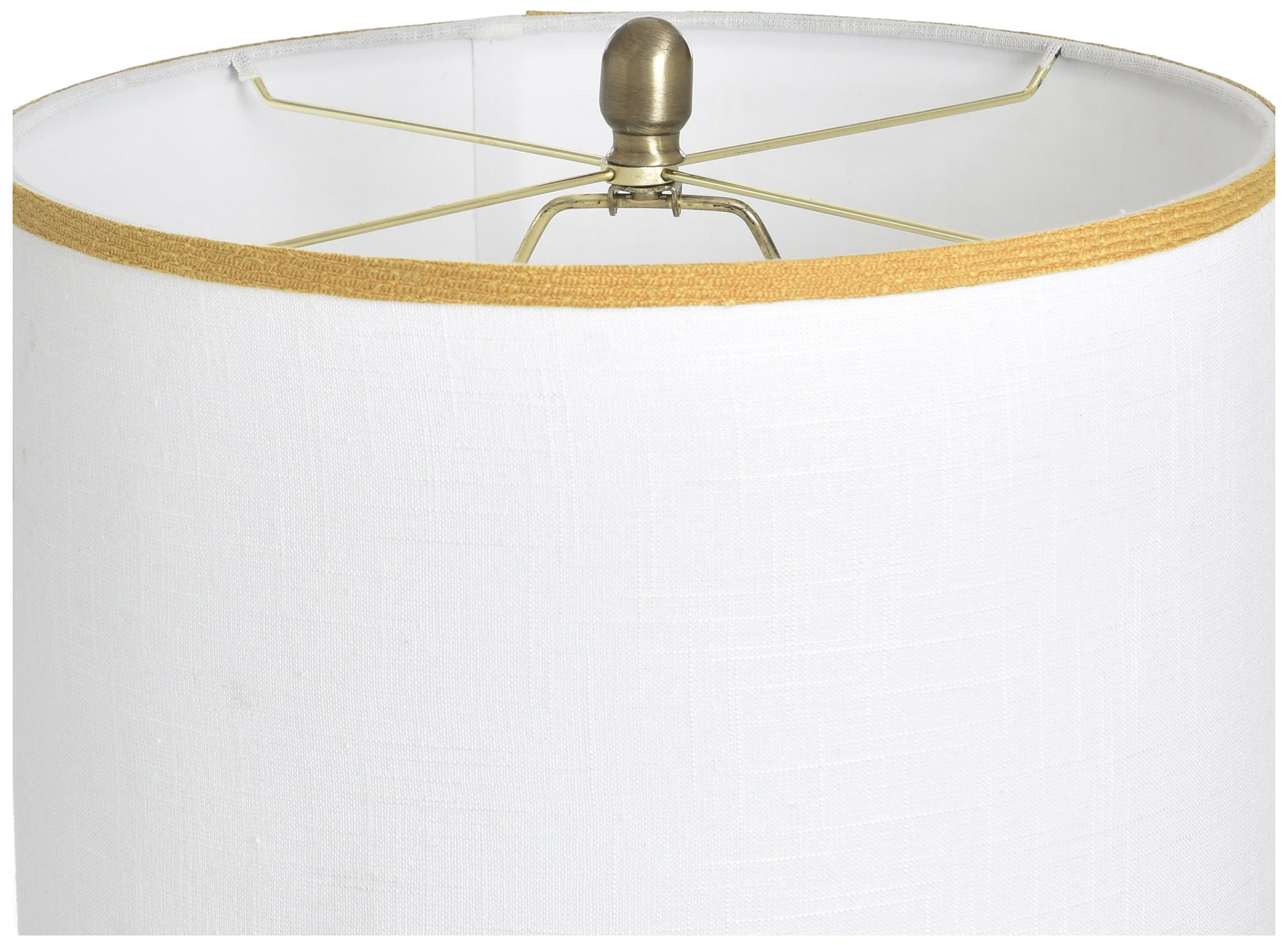 Image 4 StyleCraft 31.5" High Solin Cream & Yellow Table Lamp with White Shade more views
