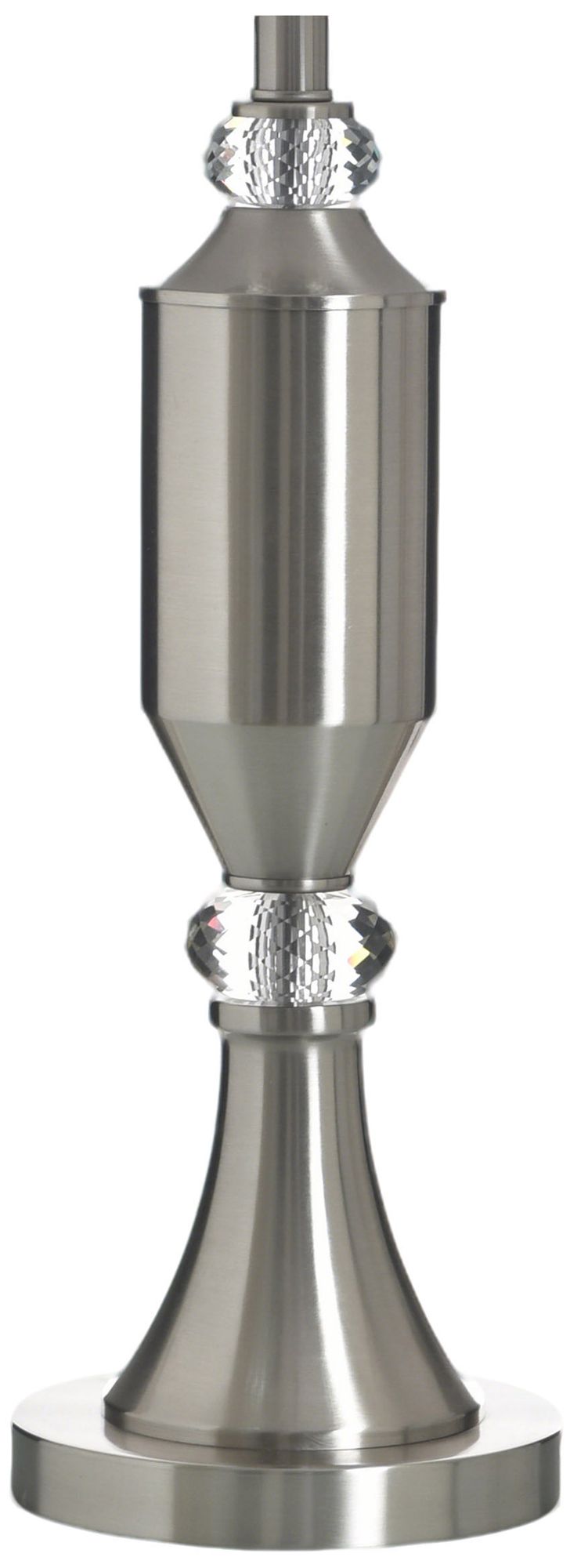 Image 3 StyleCraft 31" High Brushed Steel Table Lamp with White Shade more views