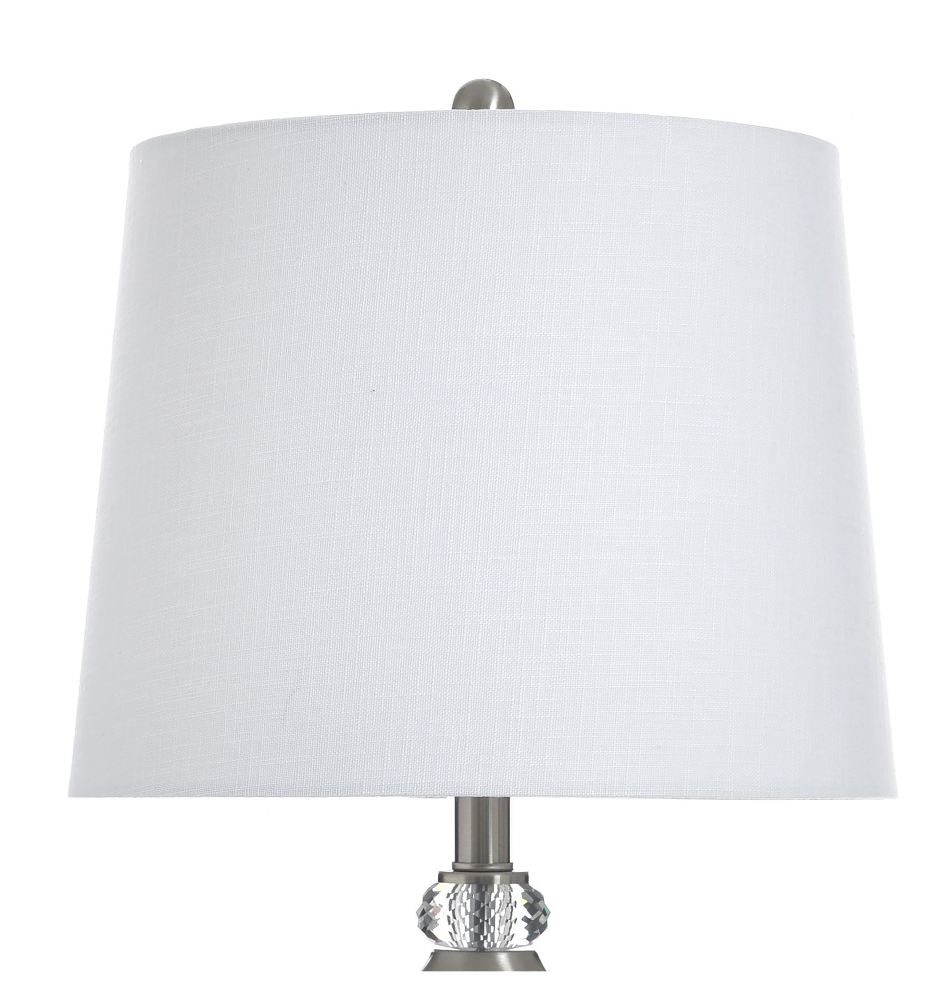 Image 4 StyleCraft 31" High Brushed Steel Table Lamp with White Shade more views