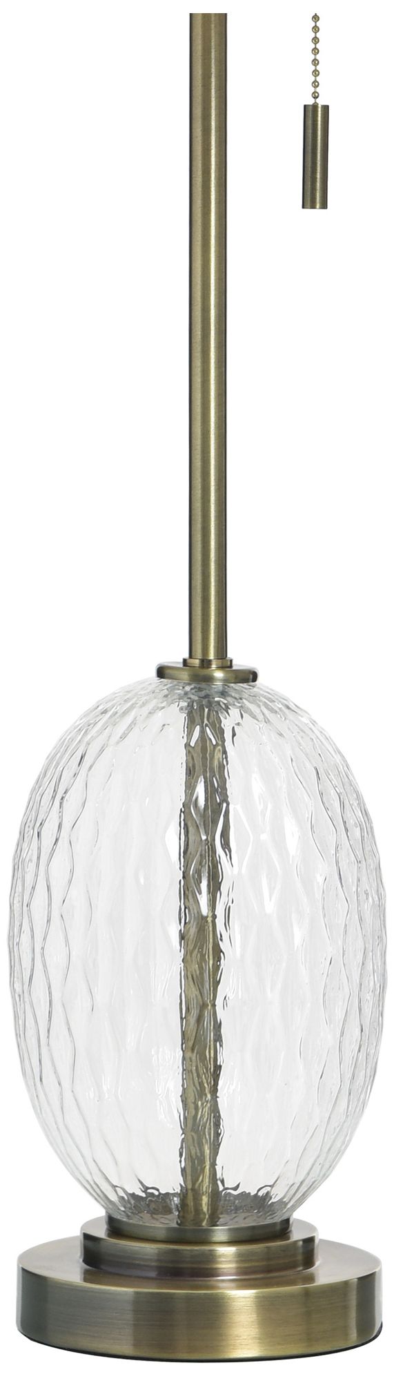 Image 4 StyleCraft 32.5" High Antique Brass & Clear Glass Table Lamp more views