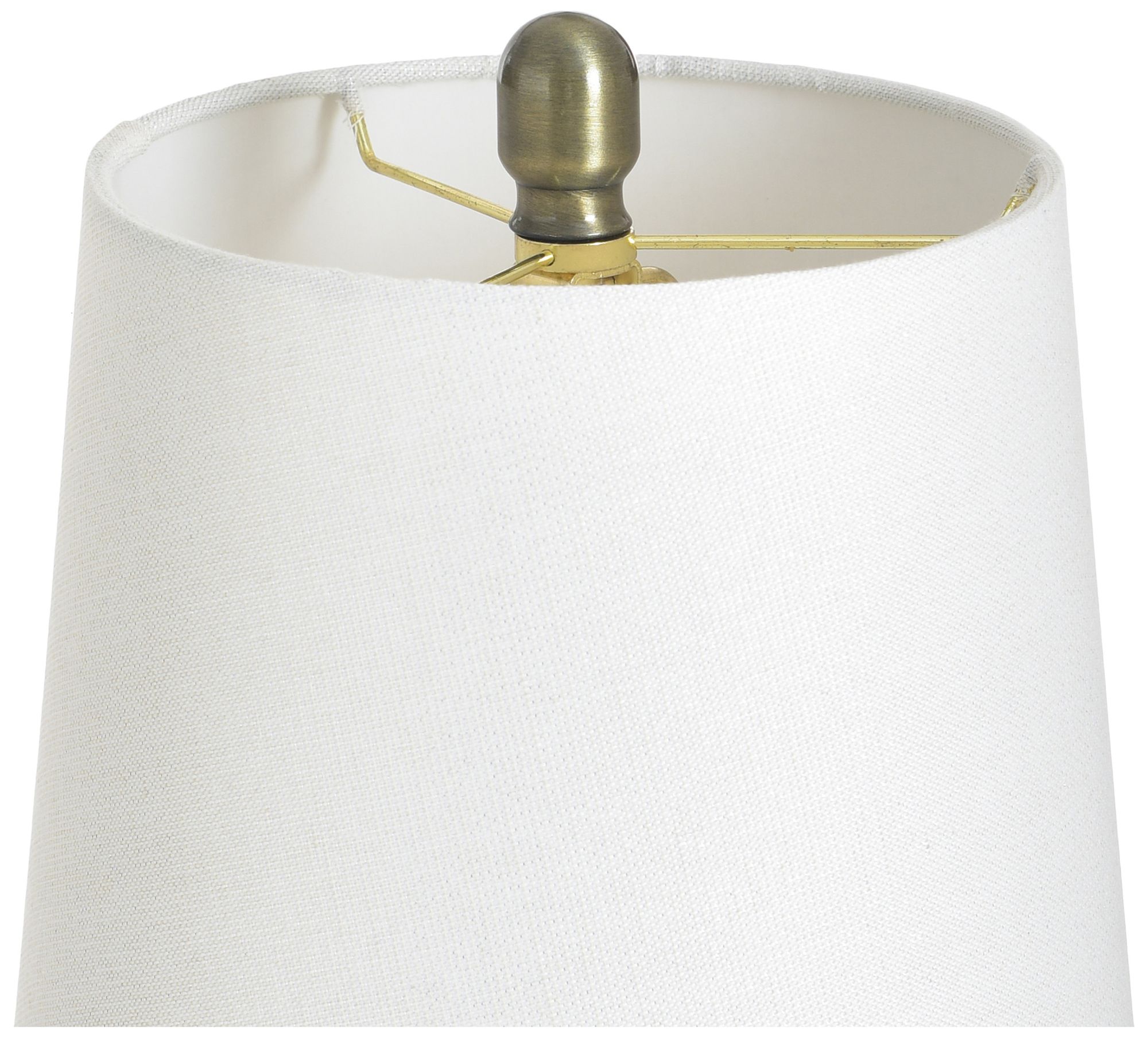 Image 6 StyleCraft 32.5" High Antique Brass & Clear Glass Table Lamp more views