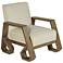 StyleCraft 32.5" High Off White Wash Wood Arm Chair