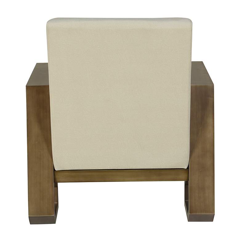 Image 3 StyleCraft 32.5" High Off White Wash Wood Arm Chair more views