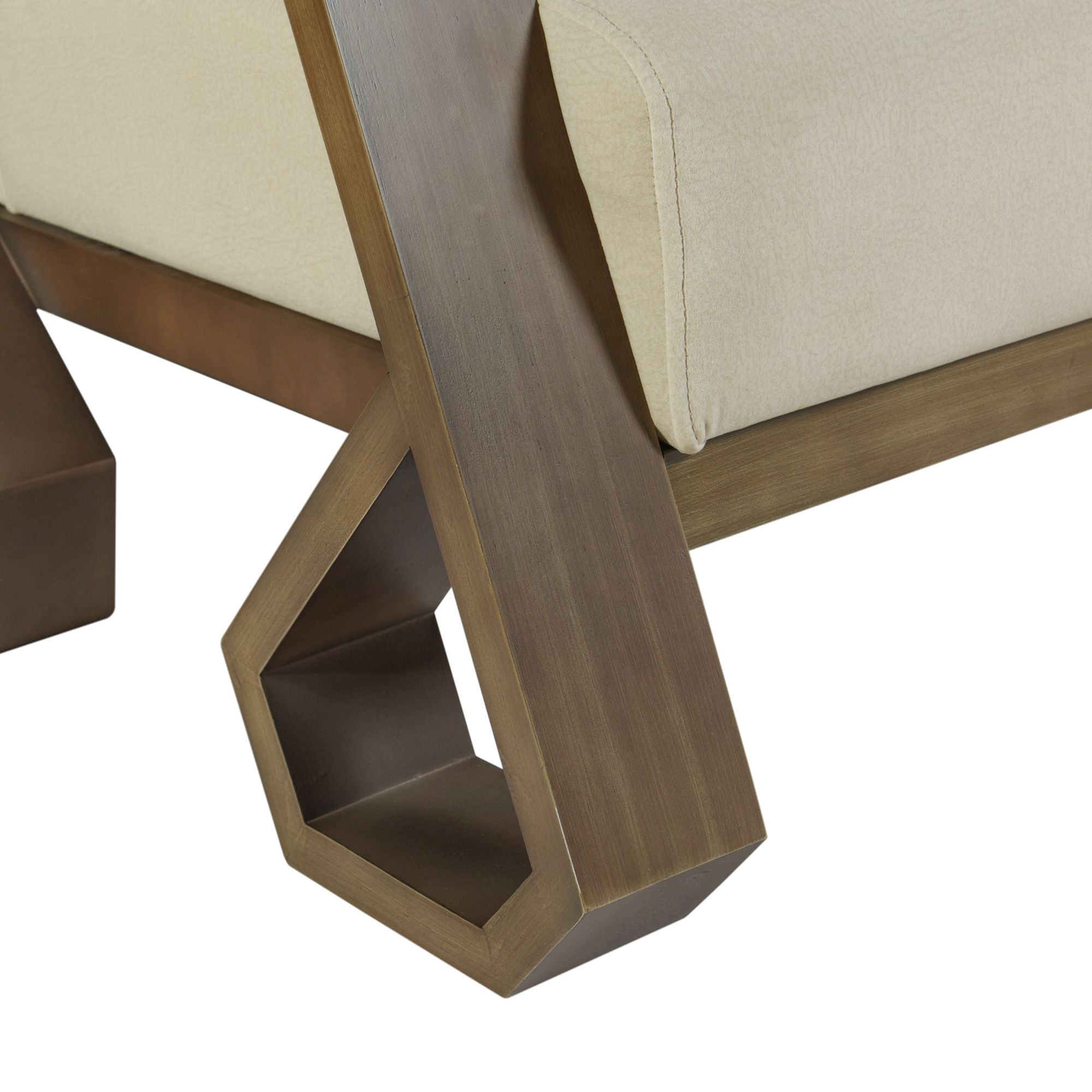 Image 4 StyleCraft 32.5" High Off White  Wash Wood Arm Chair more views