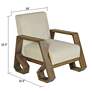 7_StyleCraft 32.5" High Off White Wash Wood Arm Chair more views