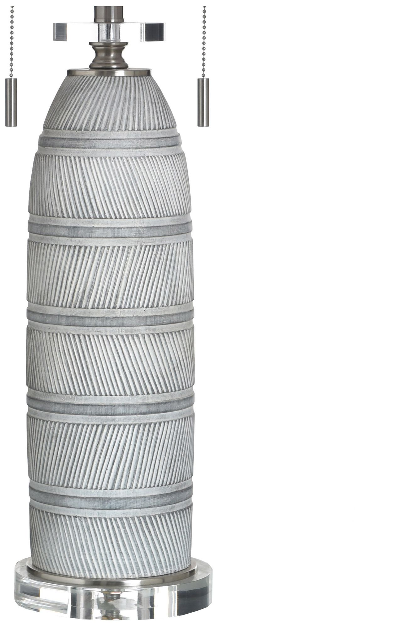 Image 3 StyleCraft 32" High Greyson Silver Table Lamp with White Shade more views