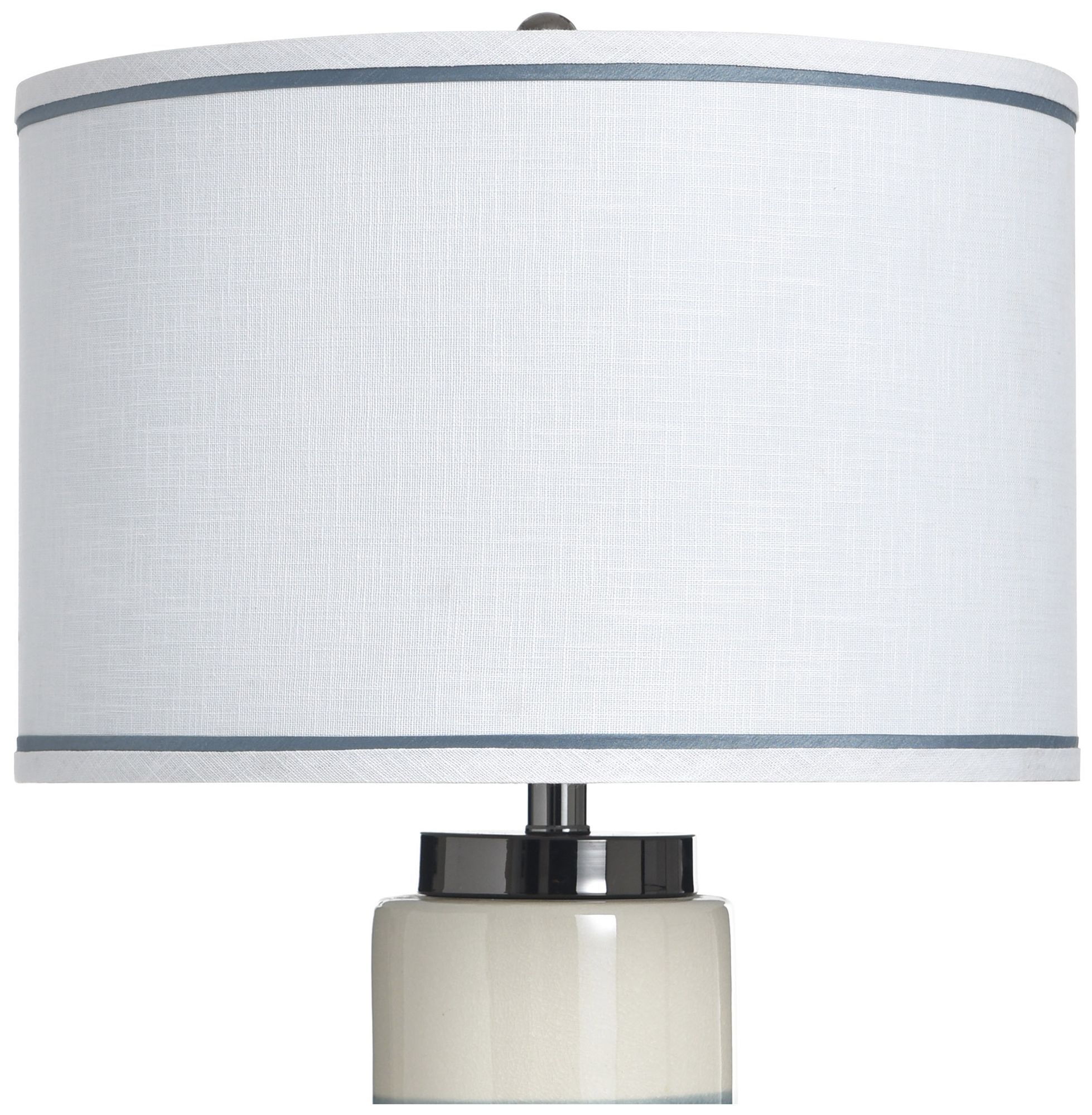 Image 4 StyleCraft 32" High Labin Blue Table Lamp with White Shade more views