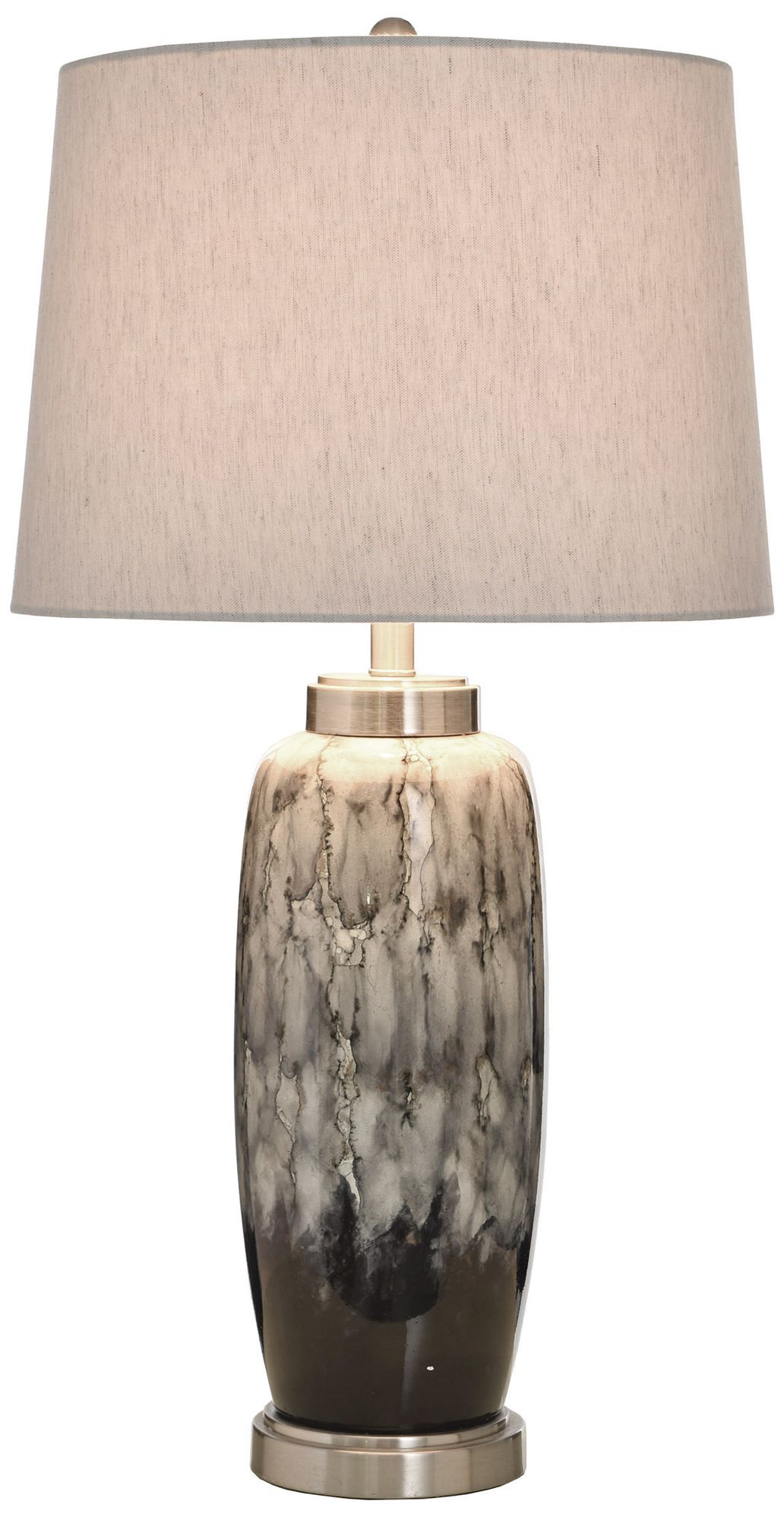 Image 2 StyleCraft 32" High Rogan Grey Table Lamp with White Shade more views