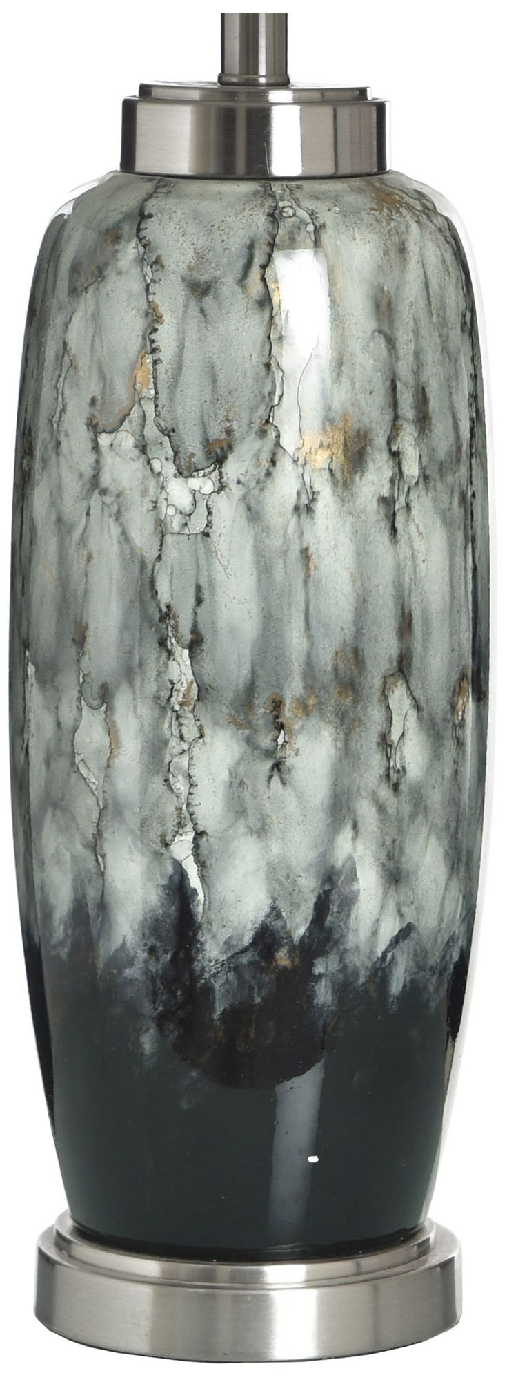 Image 3 StyleCraft 32" High Rogan Grey Table Lamp with White Shade more views