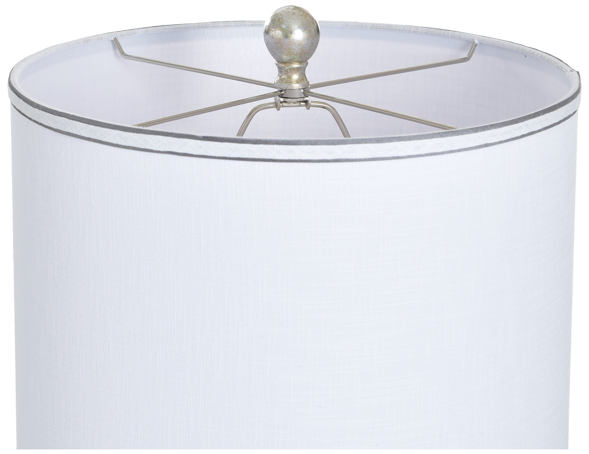 Image 6 StyleCraft 32" High Samobor Silver Table Lamp with White Shade more views