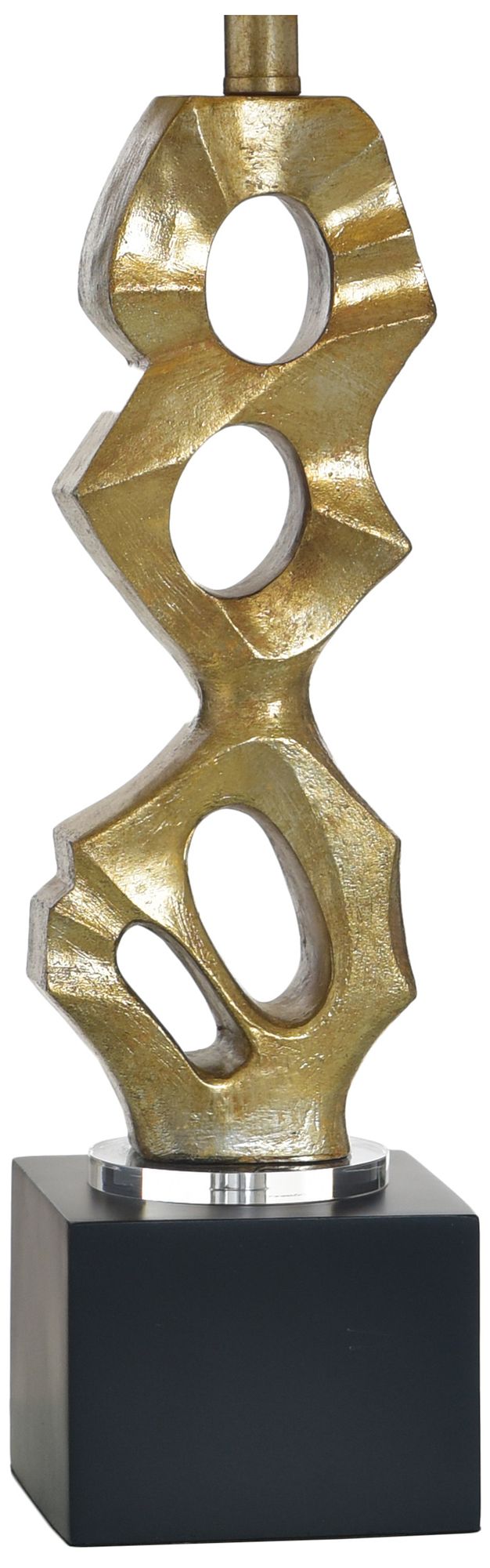 Image 4 StyleCraft 32" High Van Gold & Black Table Lamp with White Shade more views