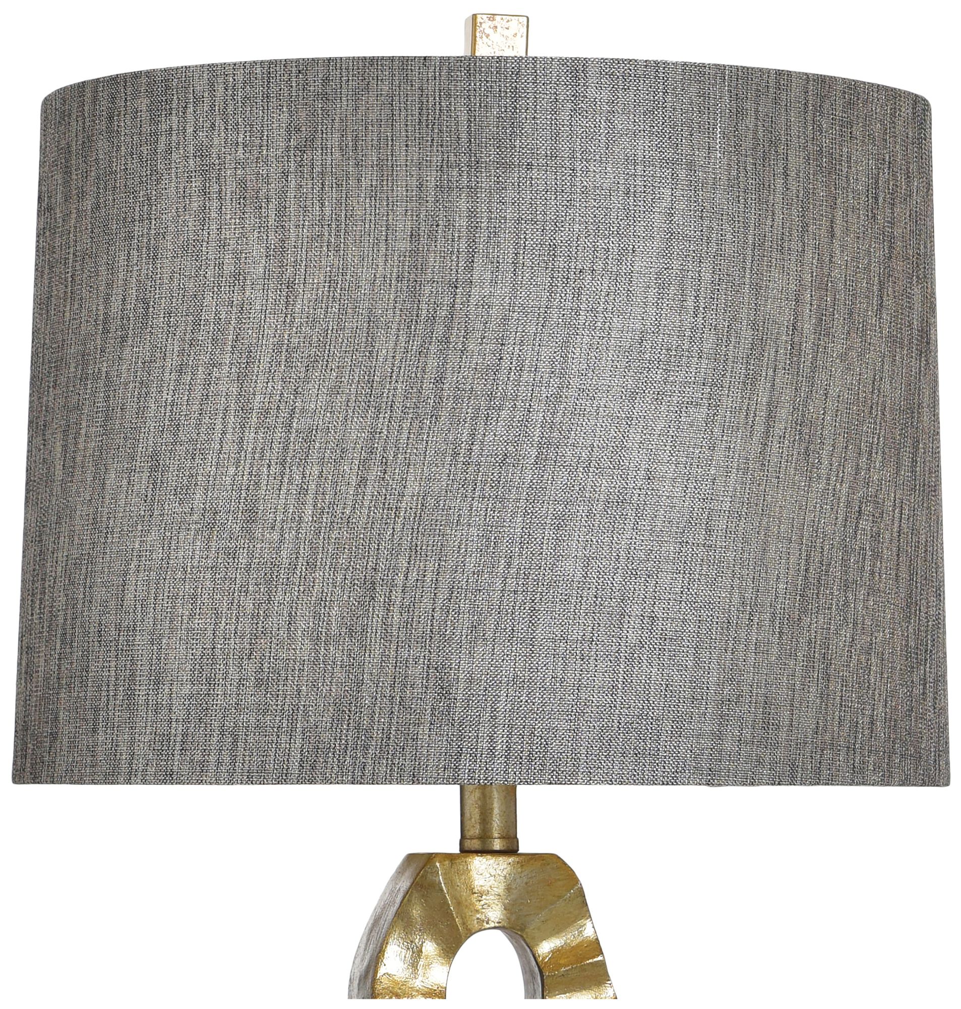Image 5 StyleCraft 32" High Van Gold & Black Table Lamp with White Shade more views