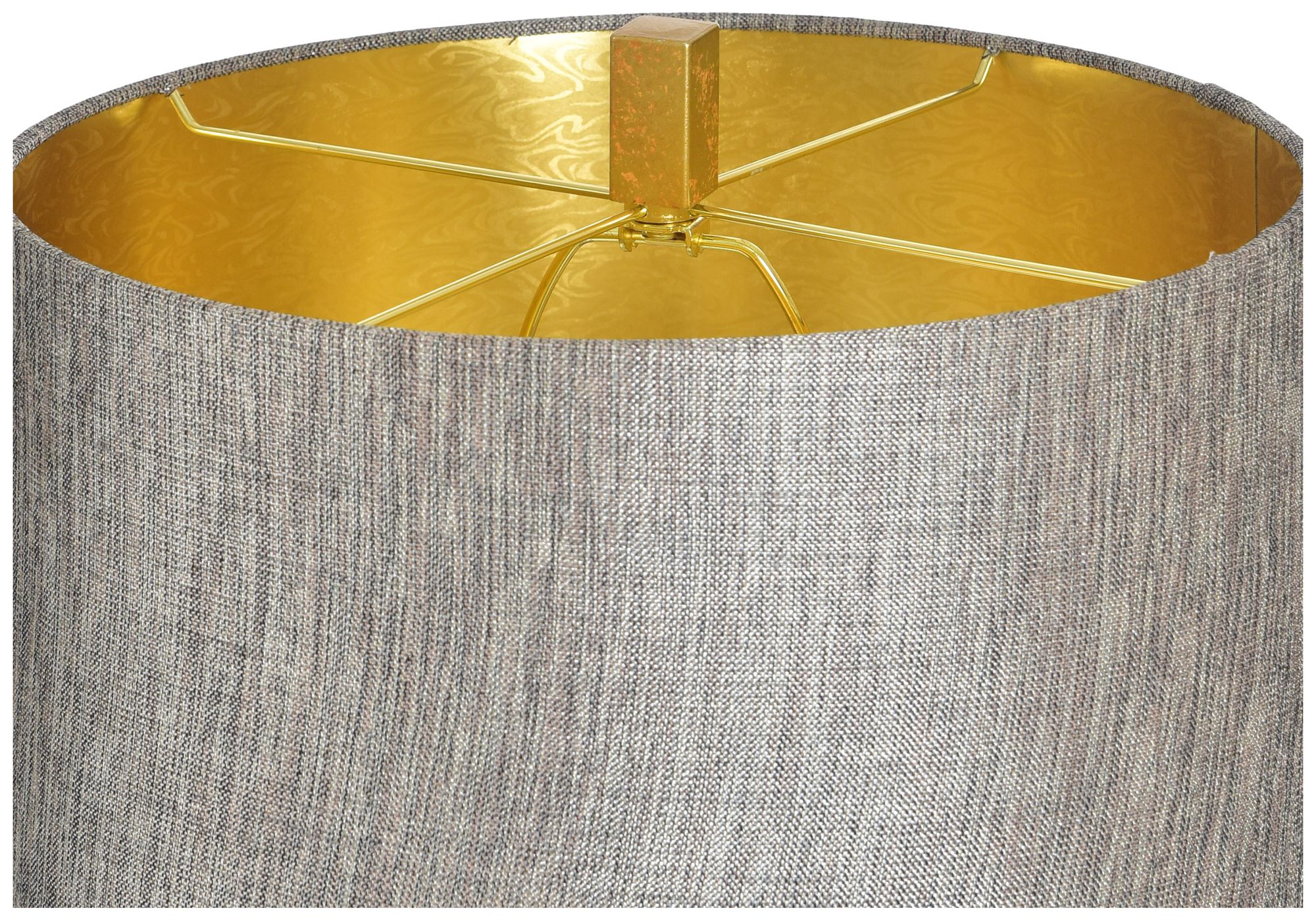 Image 6 StyleCraft 32" High Van Gold & Black Table Lamp with White Shade more views