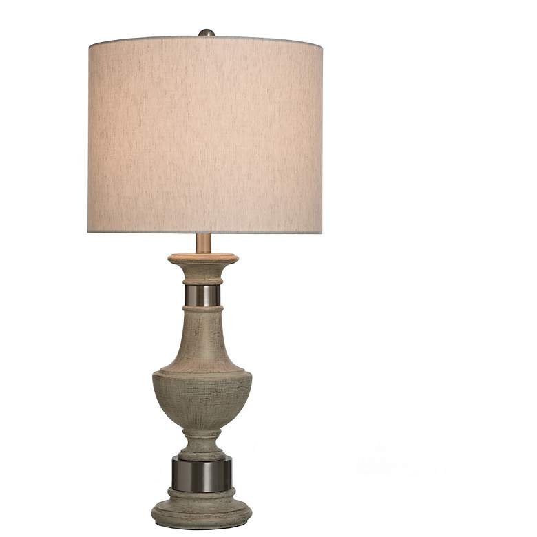 Image 2 StyleCraft 32"H Malta Cream Traditional Table Lamp With Oatmeal Shade more views
