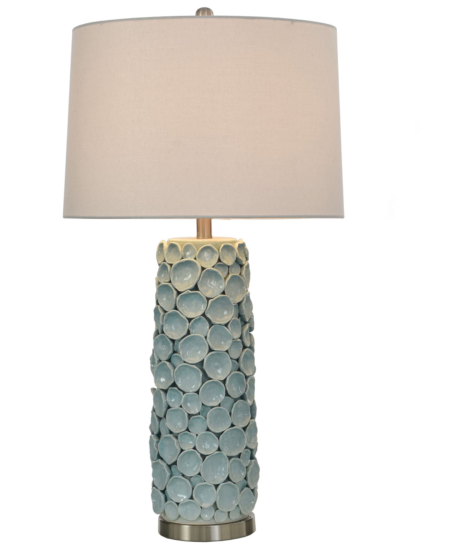 Image 3 StyleCraft 33.5" High Naha Blue Table Lamp with White Shade more views
