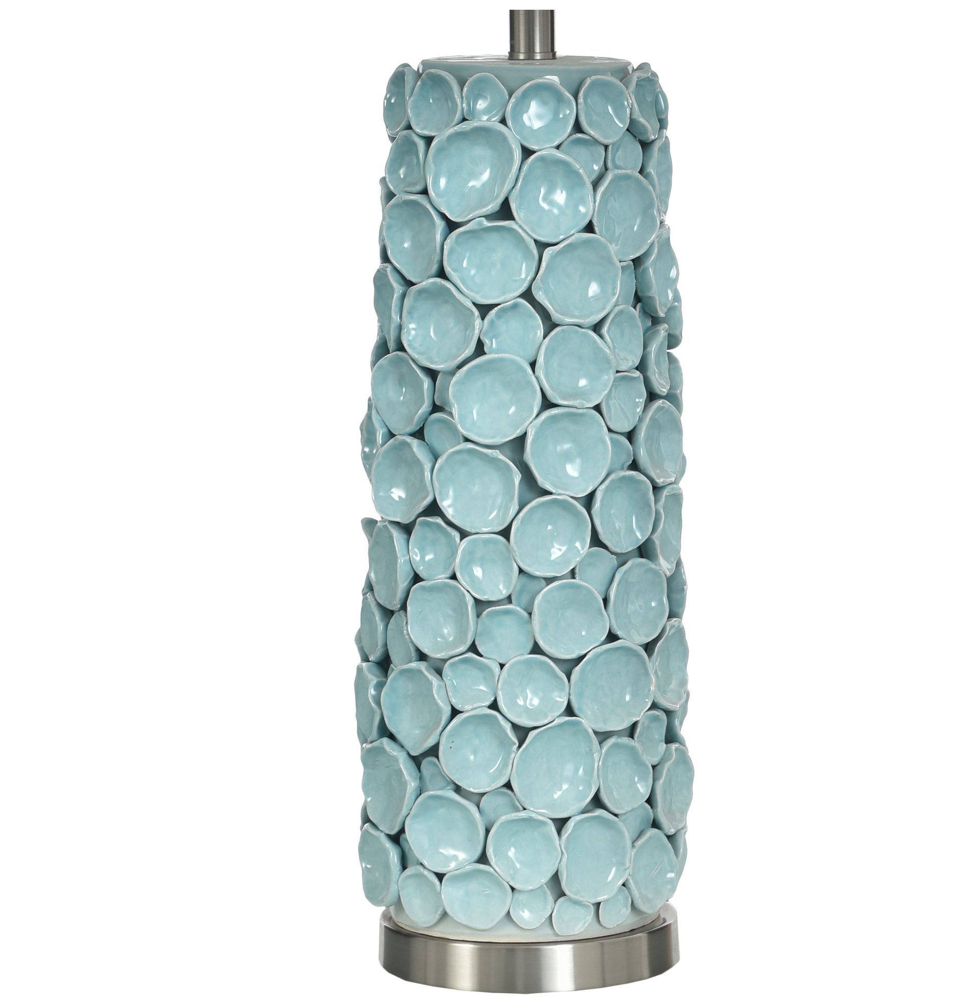 Image 4 StyleCraft 33.5" High Naha Blue Table Lamp with White Shade more views