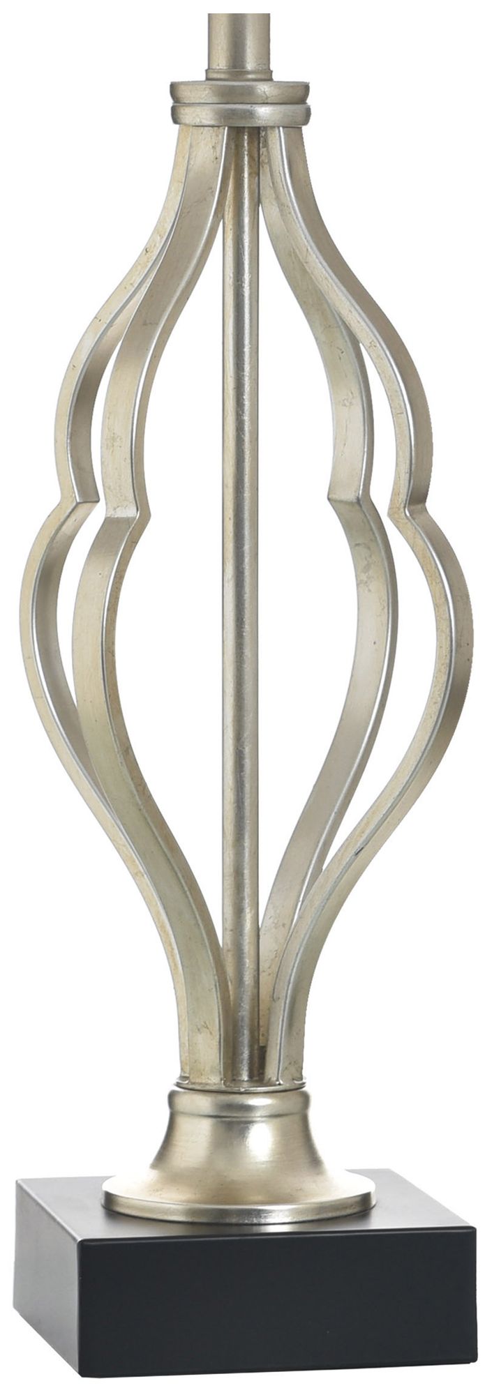 Image 4 StyleCraft 33" High Castonia Silver Table Lamp with White Shade more views