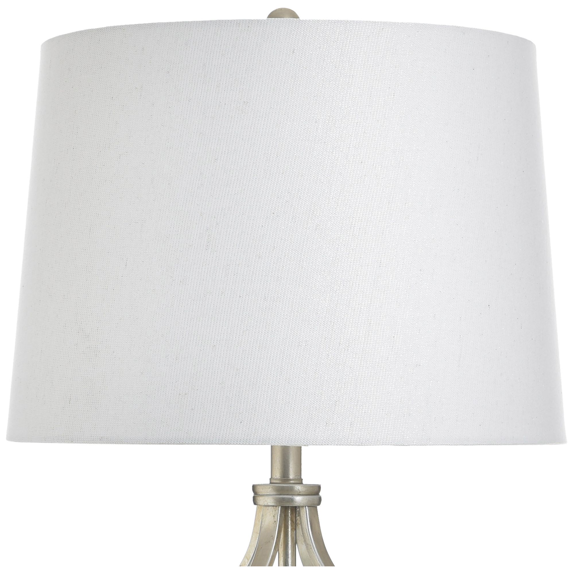 Image 5 StyleCraft 33" High Castonia Silver Table Lamp with White Shade more views