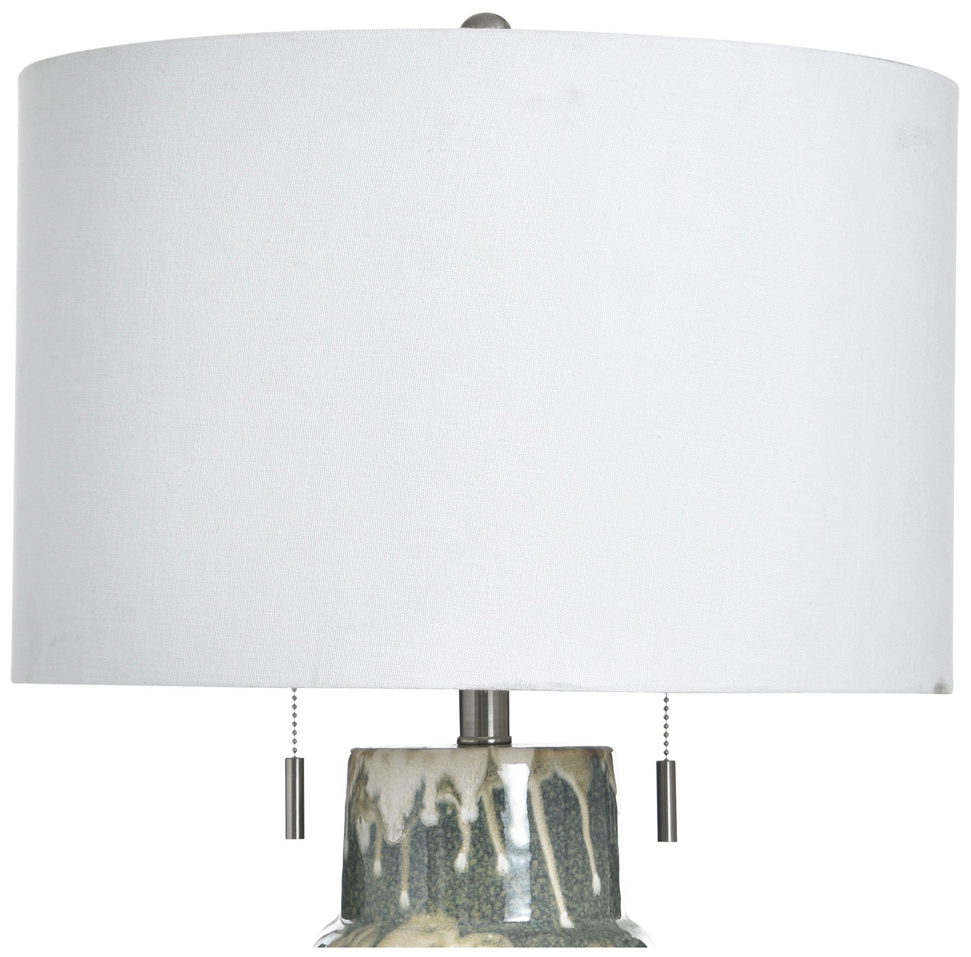 Image 4 StyleCraft 33" High Rovine Sage Table Lamp with White Shade more views