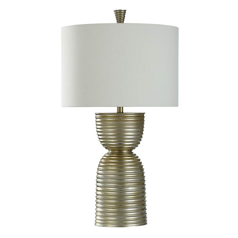 Image 2 StyleCraft 33" High Imperial Silver Spun Hour Glass Table Lamp more views