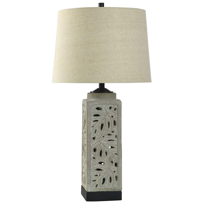 Image 1 StyleCraft 33" High Storm Grey Table Lamp With Sand Shade