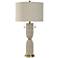 StyleCraft 33"H Solstice Cream Transitional Table Lamp With Gray Shade