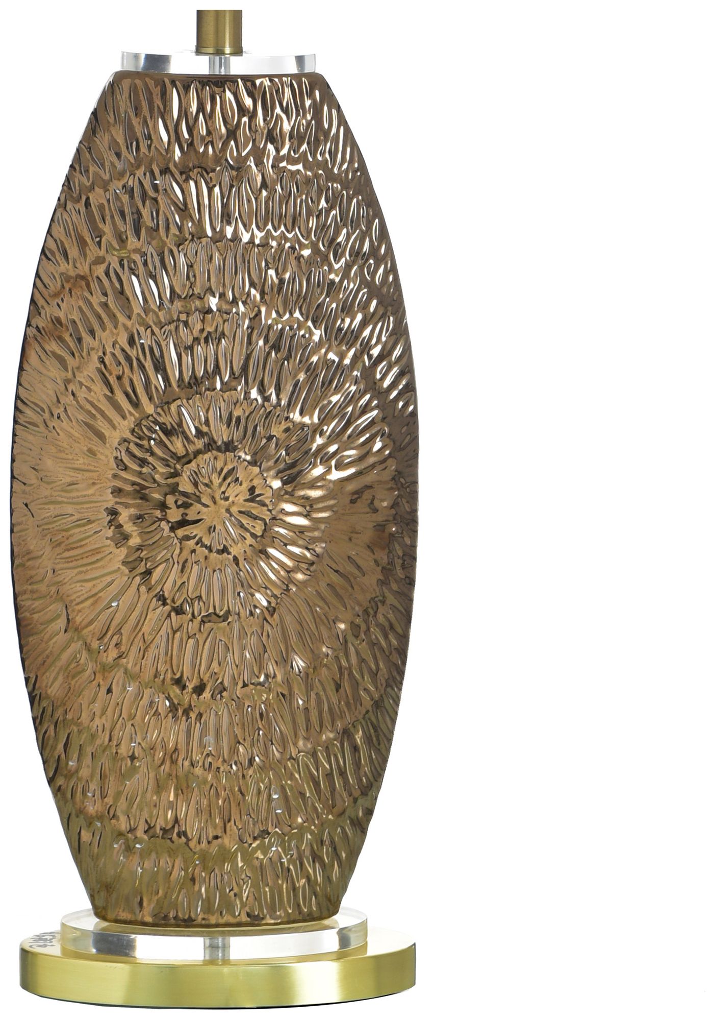 Image 3 StyleCraft 34.5" High Samsun Gold Table Lamp with White Shade more views