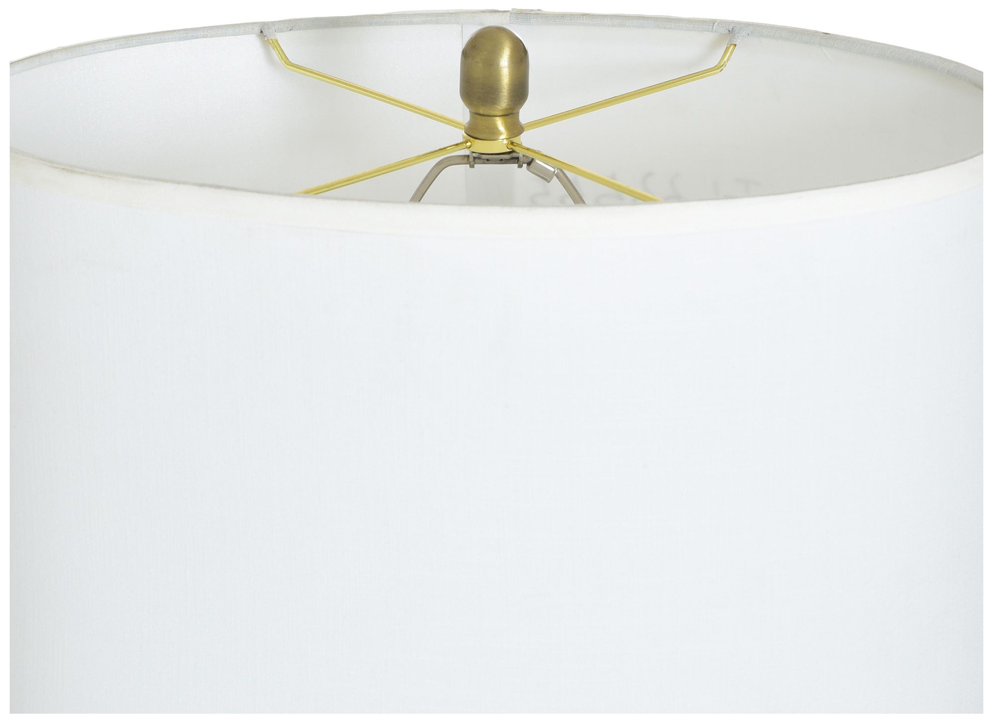 Image 5 StyleCraft 34.5" High Samsun Gold Table Lamp with White Shade more views