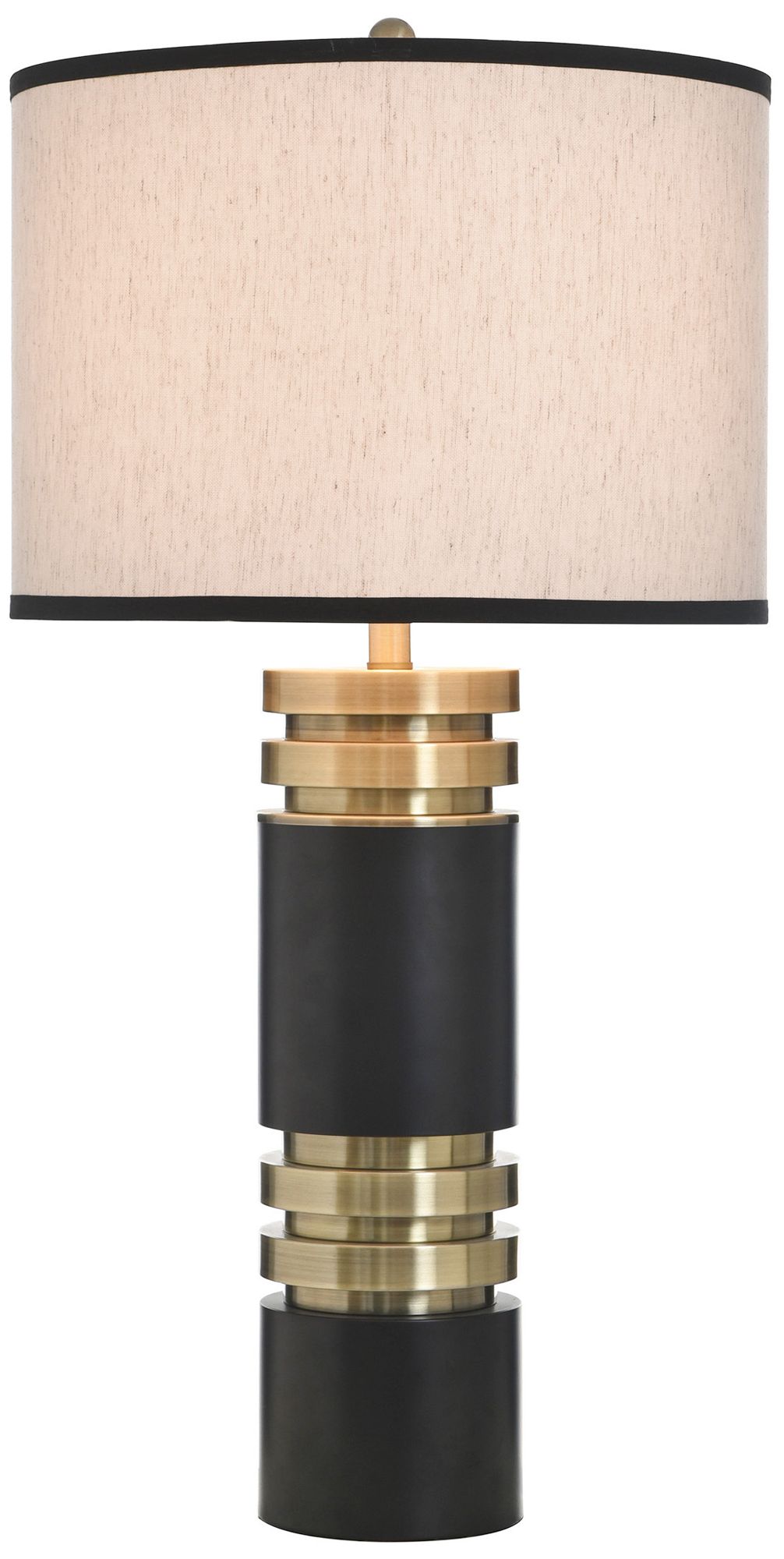 Image 2 StyleCraft 34" High Drayton Gold Table Lamp with White Shade more views