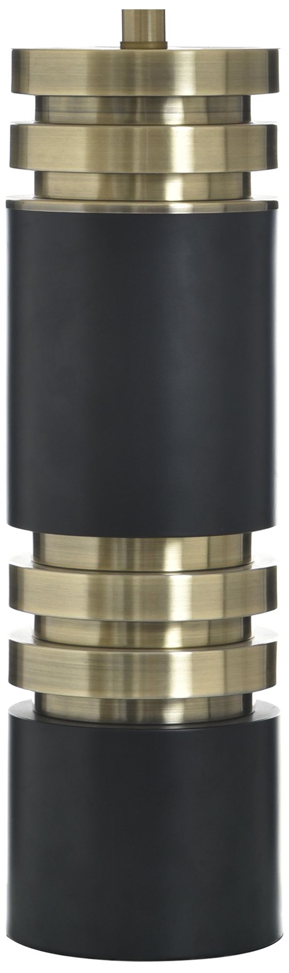 Image 3 StyleCraft 34" High Drayton Gold Table Lamp with White Shade more views