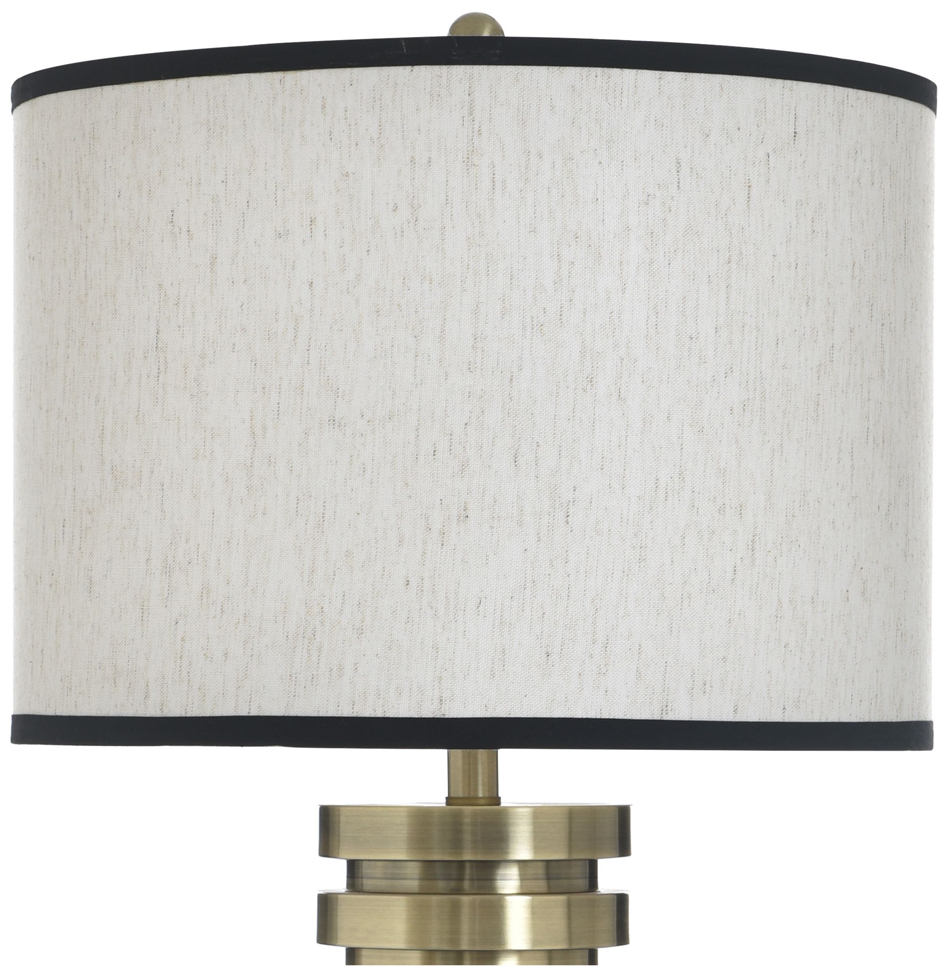 Image 4 StyleCraft 34" High Drayton Gold Table Lamp with White Shade more views