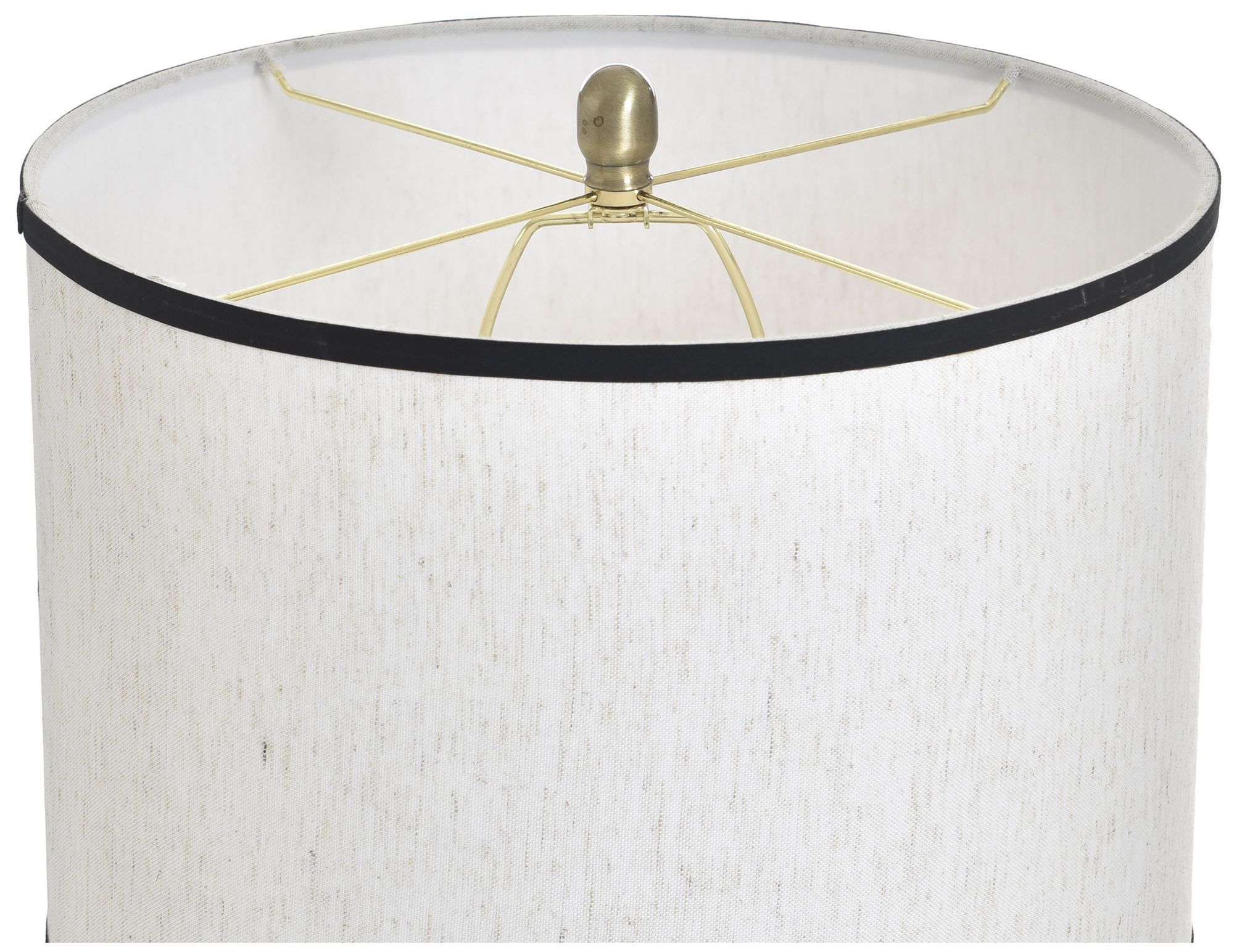 Image 5 StyleCraft 34" High Drayton Gold Table Lamp with White Shade more views