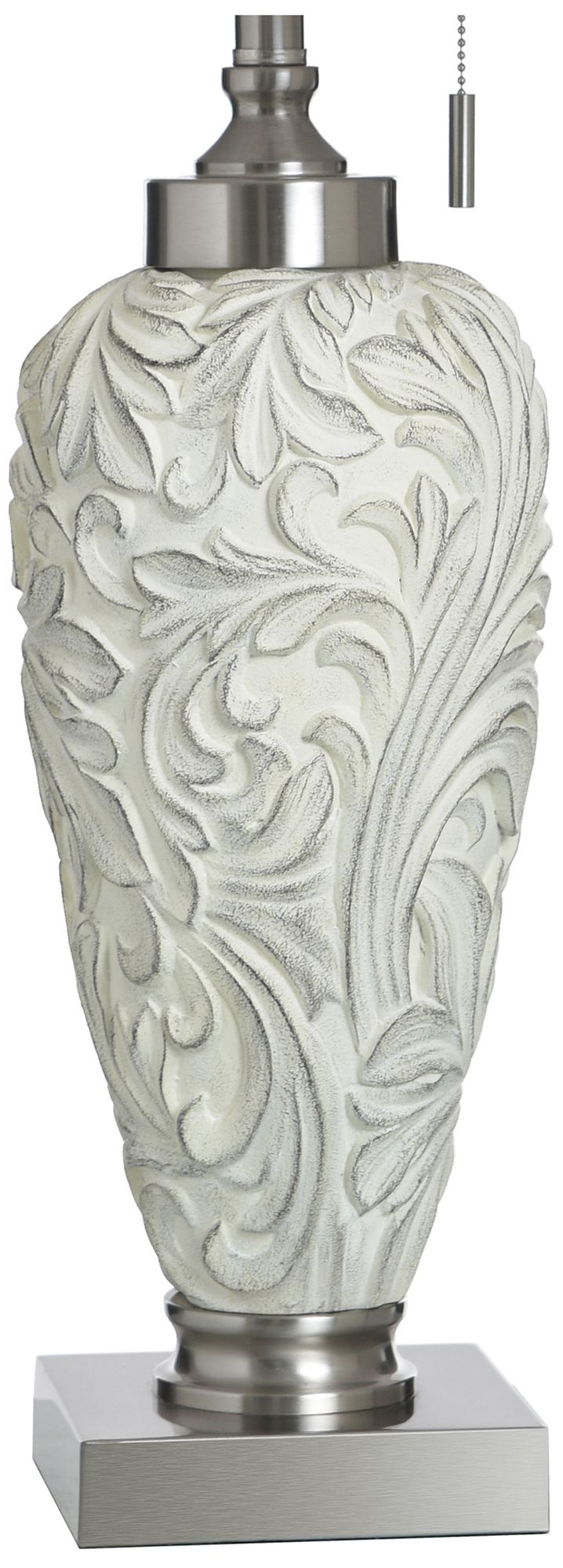 Image 4 StyleCraft 34" High Hacot Silver Table Lamp with Beige Shade more views